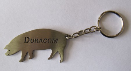 Chaveiro personalizado em Inóx (recorte a Laser)